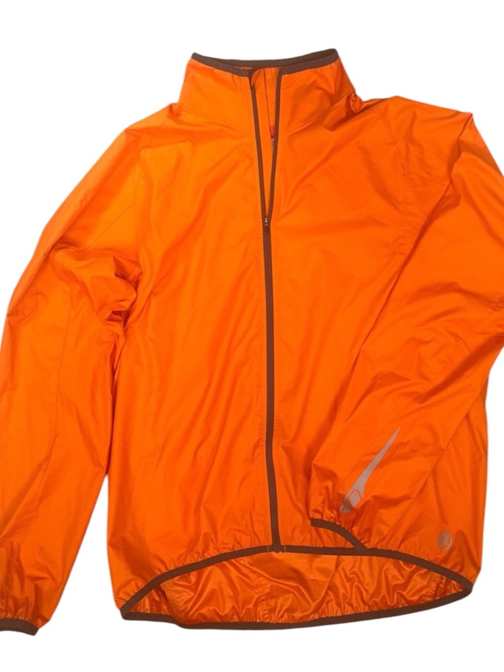 NOVARA Orange Cycling Biking Jacket Mens Large Windbreaker Reflective Fall